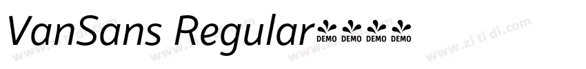 VanSans Regular字体转换